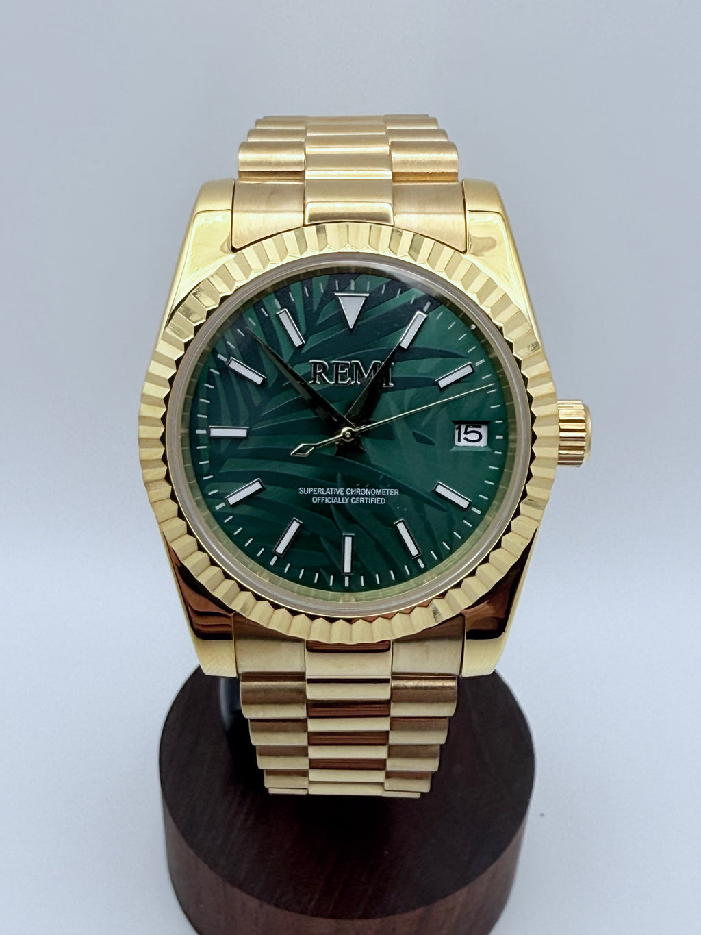 Sovereign Dress - Gold Palm, SS 36MM