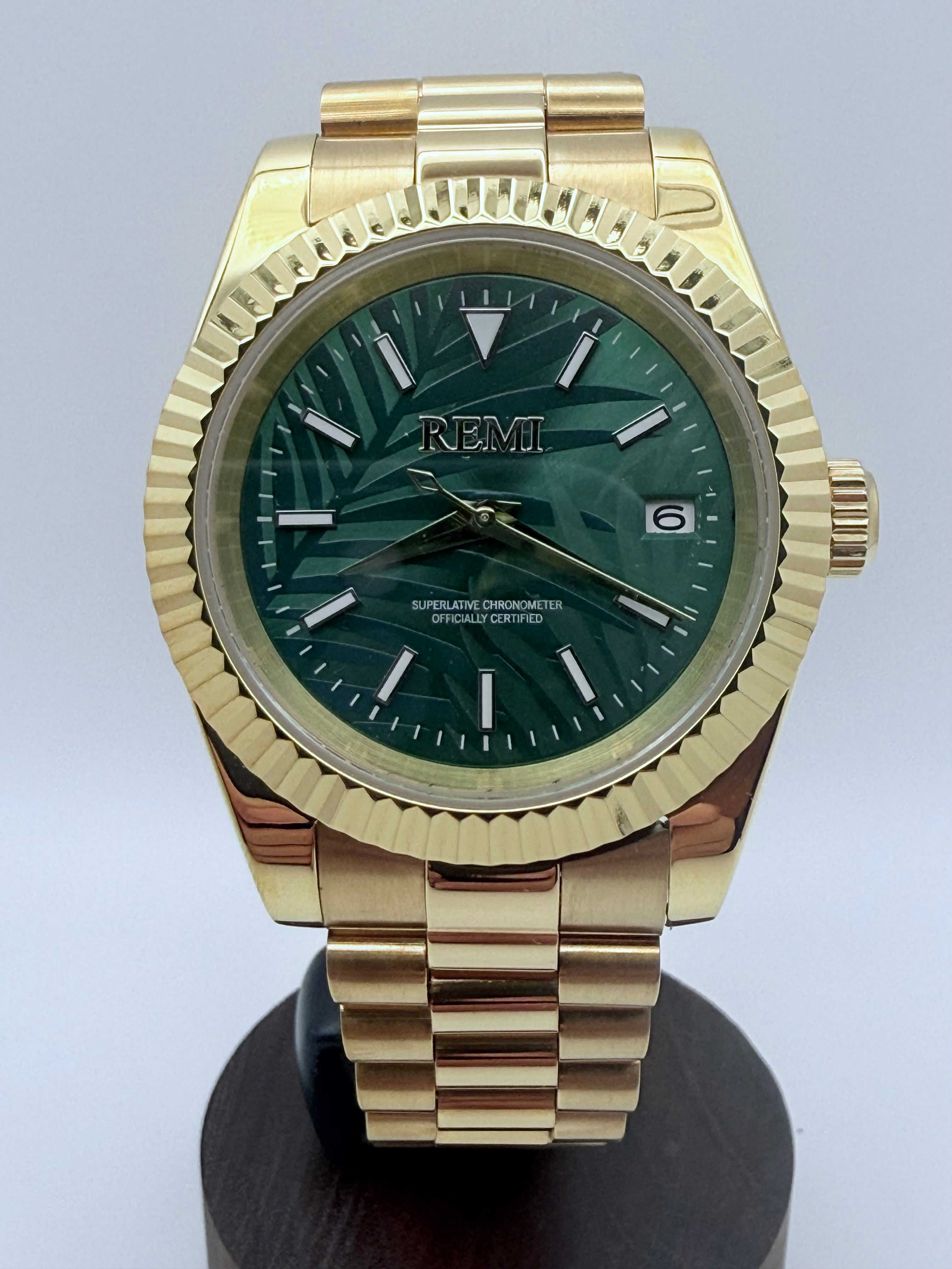 Sovereign Dress - Gold Palm, SS 39mm