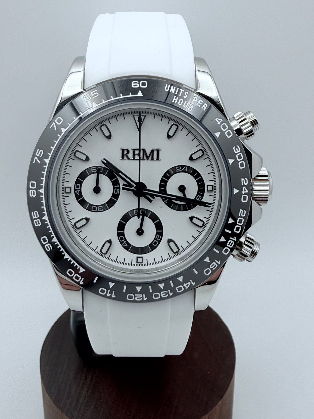 Pursuit Chronograph - White Panda - White Strap
