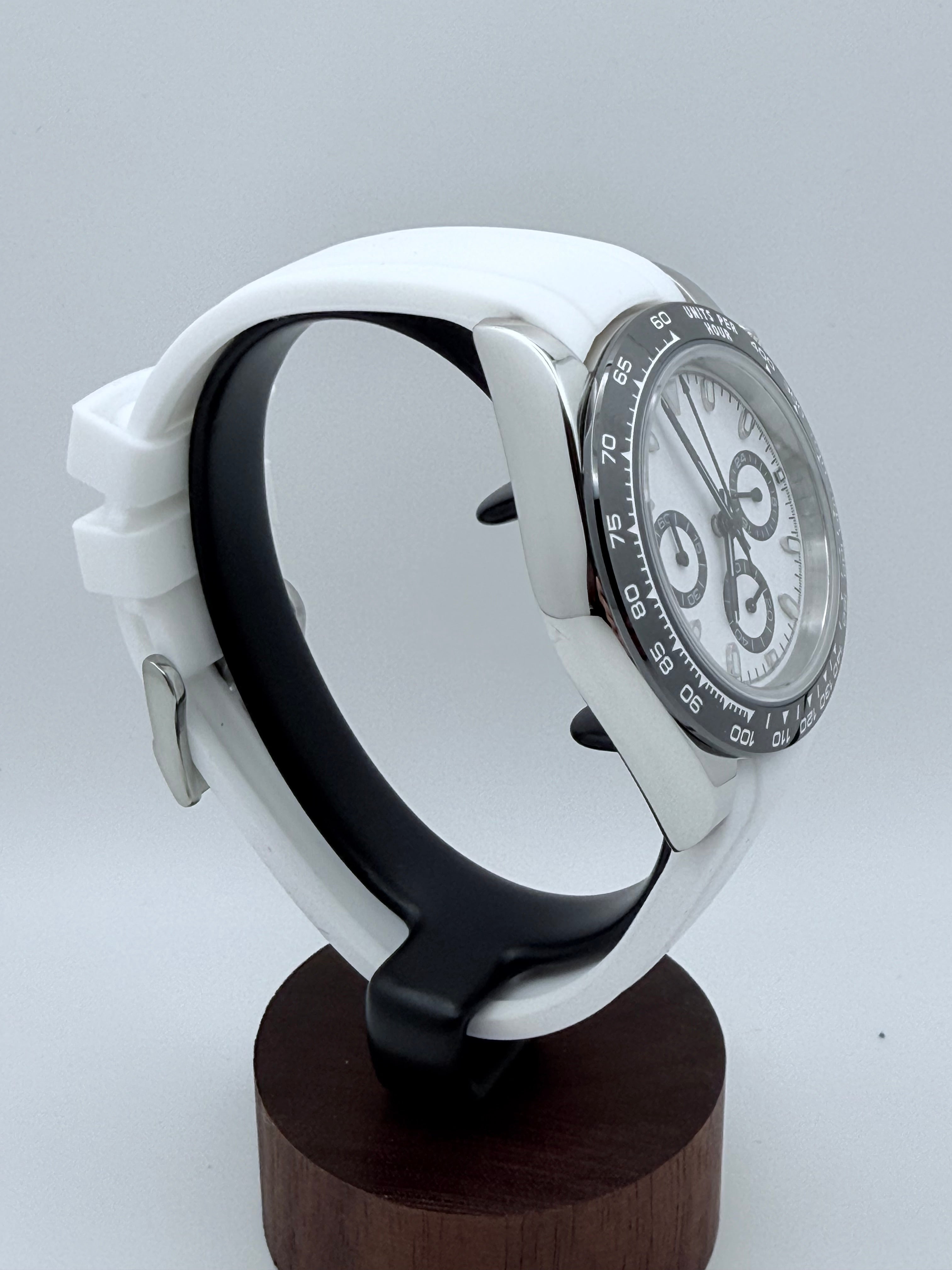 Pursuit Chronograph - White Panda - White Strap