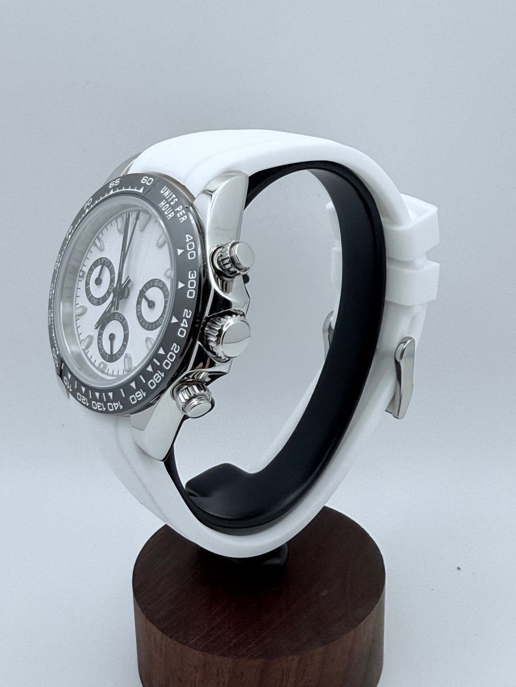 Pursuit Chronograph - White Panda - White Strap